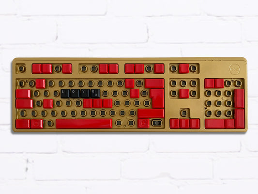 KEYBOARD gold + red_LOVE