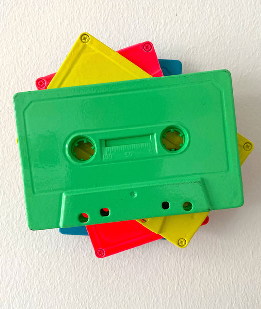 vintage tapes multicoloured - lacquer and acrylic